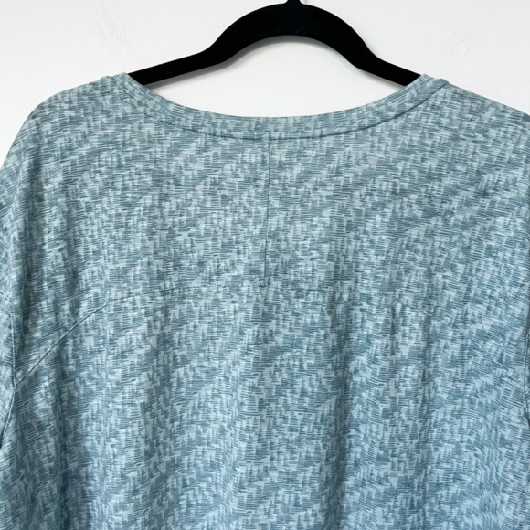 LL Bean Streamside SS Tee Light Green Geometric Womens Plus 2X Stretch Outdoor - Picture 7 of 9